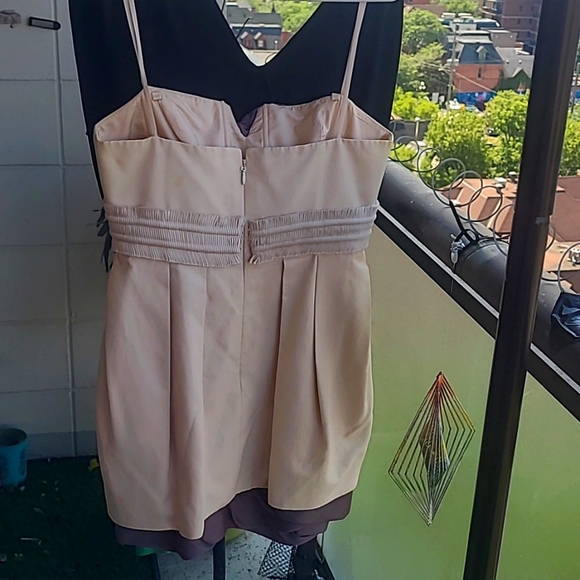 BCBG Runway Cocktail Dress (Purple&Tan) 👚 ✨️ - Picture 6 of 12